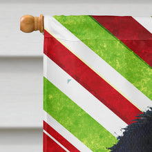 Load image into Gallery viewer, Japanese Chin Candy Cane Holiday Christmas Flag Canvas House Size