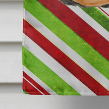 Load image into Gallery viewer, Doberman Candy Cane Holiday Christmas Flag Canvas House Size