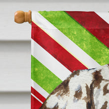 Load image into Gallery viewer, Dalmatian Candy Cane Holiday Christmas Flag Canvas House Size