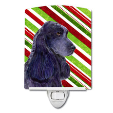 Load image into Gallery viewer, Cocker Spaniel Candy Cane Holiday Christmas Ceramic Night Light SS4540CNL