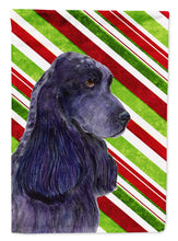 Load image into Gallery viewer, Cocker Spaniel Candy Cane Holiday Christmas Garden Flag – Decorative Outdoor Yard Flag