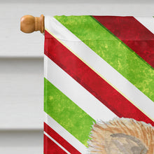 Load image into Gallery viewer, Chihuahua Candy Cane Holiday Christmas Flag Canvas House Size