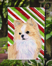 Load image into Gallery viewer, Chihuahua Candy Cane Holiday Christmas Garden Flag – Decorative Outdoor Yard Flag