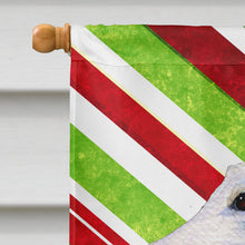 Load image into Gallery viewer, Borzoi Candy Cane Holiday Christmas Flag Canvas House Size
