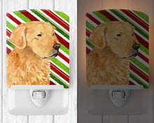 Load image into Gallery viewer, Golden Retriever Candy Cane Holiday Christmas Ceramic Night Light SS4545CNL