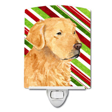 Load image into Gallery viewer, Golden Retriever Candy Cane Holiday Christmas Ceramic Night Light SS4545CNL
