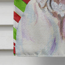 Load image into Gallery viewer, Bulldog English Candy Cane Holiday Christmas Flag Canvas House Size