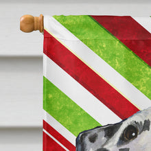 Load image into Gallery viewer, Dalmatian Candy Cane Holiday Christmas Flag Canvas House Size