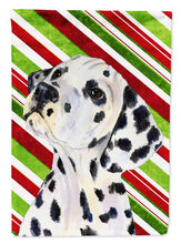 Load image into Gallery viewer, Dalmatian Candy Cane Holiday Christmas Garden Flag – Decorative Outdoor Yard Flag