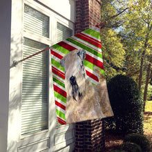 Load image into Gallery viewer, Wheaten Terrier Soft Coated Candy Cane Holiday Christmas Flag Canvas House Size