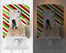 Load image into Gallery viewer, Wheaten Terrier Soft Coated Candy Cane Holiday Christmas Ceramic Night Light SS4562CNL