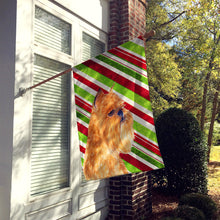 Load image into Gallery viewer, Brussels Griffon Candy Cane Holiday Christmas Flag Canvas House Size