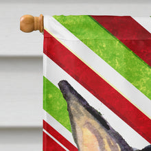 Load image into Gallery viewer, Doberman Candy Cane Holiday Christmas Flag Canvas House Size