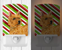 Load image into Gallery viewer, Norwich Terrier Candy Cane Holiday Christmas Ceramic Night Light SS4568CNL
