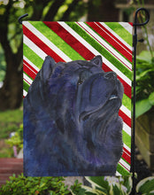 Load image into Gallery viewer, Chow Chow Candy Cane Holiday Christmas Garden Flag – Decorative Outdoor Yard Flag