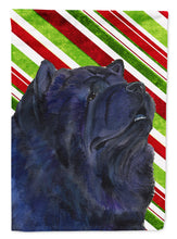 Load image into Gallery viewer, Chow Chow Candy Cane Holiday Christmas Garden Flag – Decorative Outdoor Yard Flag