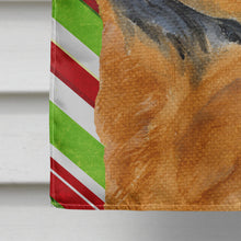 Load image into Gallery viewer, Chow Chow Candy Cane Holiday Christmas Flag Canvas House Size