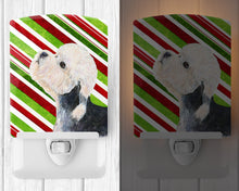 Load image into Gallery viewer, Dandie Dinmont Terrier Candy Cane Holiday Christmas Ceramic Night Light SS4572CNL