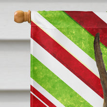 Load image into Gallery viewer, Boxer Candy Cane Holiday Christmas Flag Canvas House Size