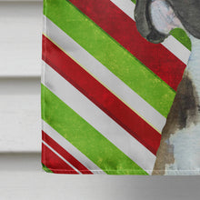 Load image into Gallery viewer, Boxer Candy Cane Holiday Christmas Flag Canvas House Size