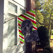 Load image into Gallery viewer, Affenpinscher Candy Cane Holiday Christmas Flag Canvas House Size