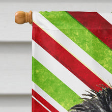 Load image into Gallery viewer, Affenpinscher Candy Cane Holiday Christmas Flag Canvas House Size
