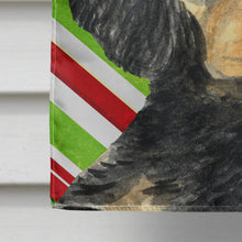 Load image into Gallery viewer, Gordon Setter Candy Cane Holiday Christmas Flag Canvas House Size