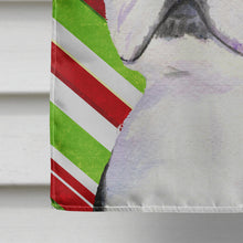 Load image into Gallery viewer, Boston Terrier Candy Cane Holiday Christmas Flag Canvas House Size