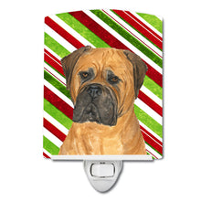 Load image into Gallery viewer, Bullmastiff Candy Cane Holiday Christmas Ceramic Night Light SS4586CNL