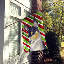 Load image into Gallery viewer, Chihuahua Candy Cane Holiday Christmas Flag Canvas House Size