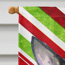 Load image into Gallery viewer, Chihuahua Candy Cane Holiday Christmas Flag Canvas House Size
