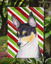 Load image into Gallery viewer, Chihuahua Candy Cane Holiday Christmas Garden Flag – Decorative Outdoor Yard Flag