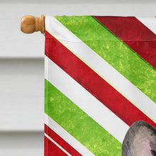 Load image into Gallery viewer, French Bulldog Candy Cane Holiday Christmas Flag Canvas House Size