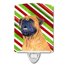 Load image into Gallery viewer, Mastiff Candy Cane Holiday Christmas Ceramic Night Light SS4589CNL