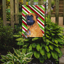 Load image into Gallery viewer, Mastiff Candy Cane Holiday Christmas Garden Flag – Decorative Outdoor Yard Flag