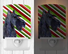 Load image into Gallery viewer, Scottish Terrier Candy Cane Holiday Christmas Ceramic Night Light SS4598CNL