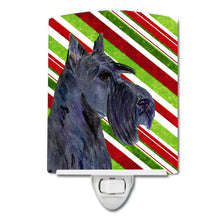 Load image into Gallery viewer, Scottish Terrier Candy Cane Holiday Christmas Ceramic Night Light SS4598CNL