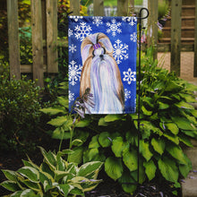 Load image into Gallery viewer, Shih Tzu Winter Snowflakes Holiday Garden Flag – Decorative Outdoor Yard Flag