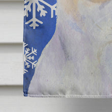 Load image into Gallery viewer, Chihuahua Winter Snowflakes Holiday Flag Canvas House Size