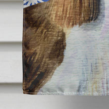 Load image into Gallery viewer, Springer Spaniel Winter Snowflakes Holiday Flag Canvas House Size