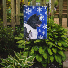 Load image into Gallery viewer, Akita Winter Snowflakes Holiday Garden Flag – Decorative Outdoor Yard Flag