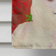Load image into Gallery viewer, Chihuahua Red and Green Snowflakes Holiday Christmas Flag Canvas House Size