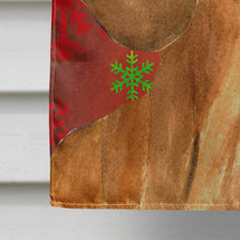 Load image into Gallery viewer, Dachshund Red Green Snowflake Holiday Christmas Flag Canvas House Size