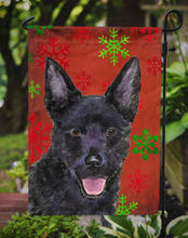 Load image into Gallery viewer, Australian Kelpie Red Green Snowflakes Christmas Garden Flag – Decorative Outdoor Yard Flag