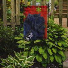 Load image into Gallery viewer, Chow Chow Red and Green Snowflakes Holiday Christmas Garden Flag – Decorative Outdoor Yard Flag