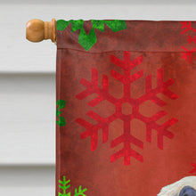 Load image into Gallery viewer, Dandie Dinmont Terrier Red Snowflakes Holiday Christmas Flag Canvas House Size