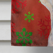 Load image into Gallery viewer, Dandie Dinmont Terrier Red Snowflakes Holiday Christmas Flag Canvas House Size