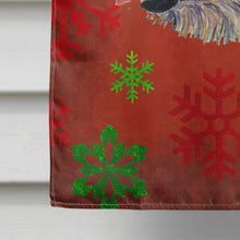 Load image into Gallery viewer, Irish Wolfhound Red Green Snowflakes Holiday Christmas Flag Canvas House Size