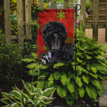 Load image into Gallery viewer, Affenpinscher Red Green Snowflakes Christmas Garden Flag – Decorative Outdoor Yard Flag