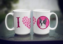 Load image into Gallery viewer, Boston Terrier  Dishwasher Safe Microwavable Ceramic Coffee Mug 15 ounce SS4792